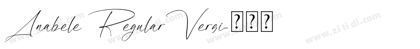 Anabele RegularVersi字体转换